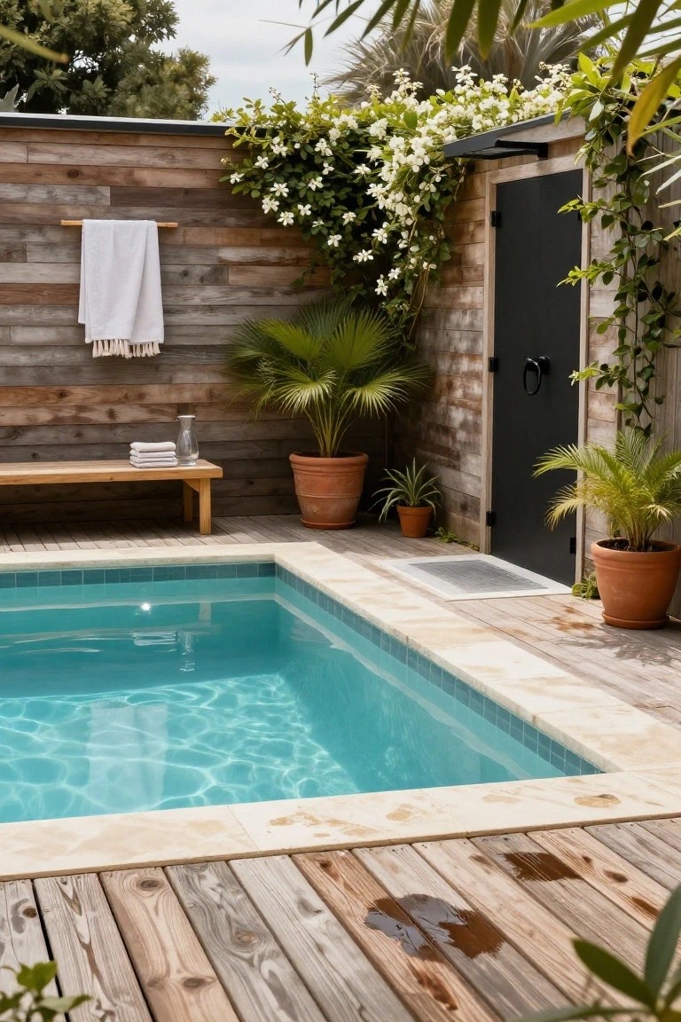 Wooden Deck Plunge Pool Nook